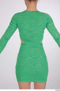 Jessie Clark casual dressed green long sleeve dress upper body…